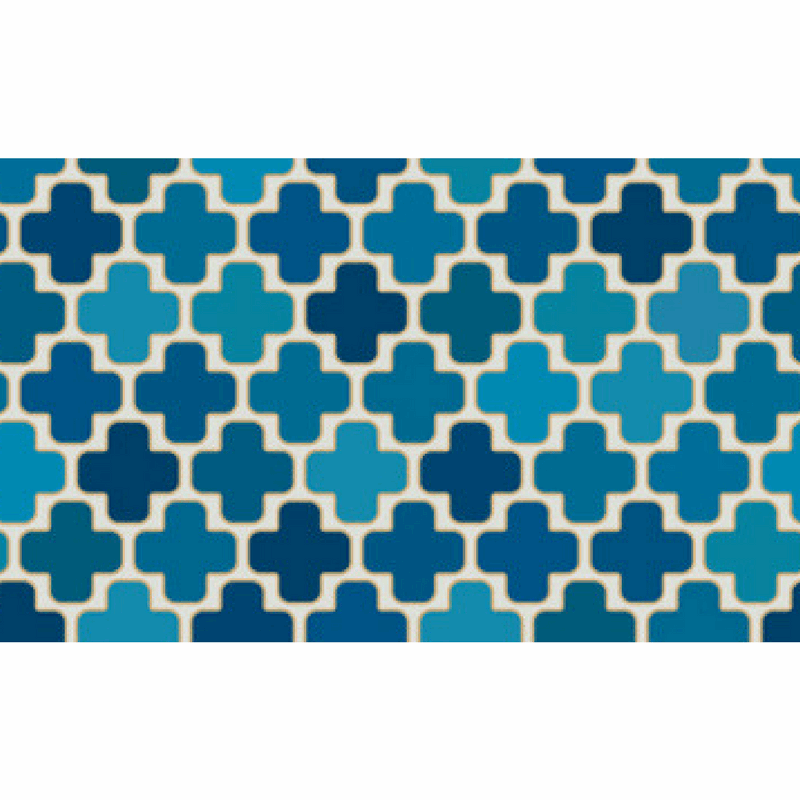 Vase Dailie Insert | Blue Mosaic - TingeDaily