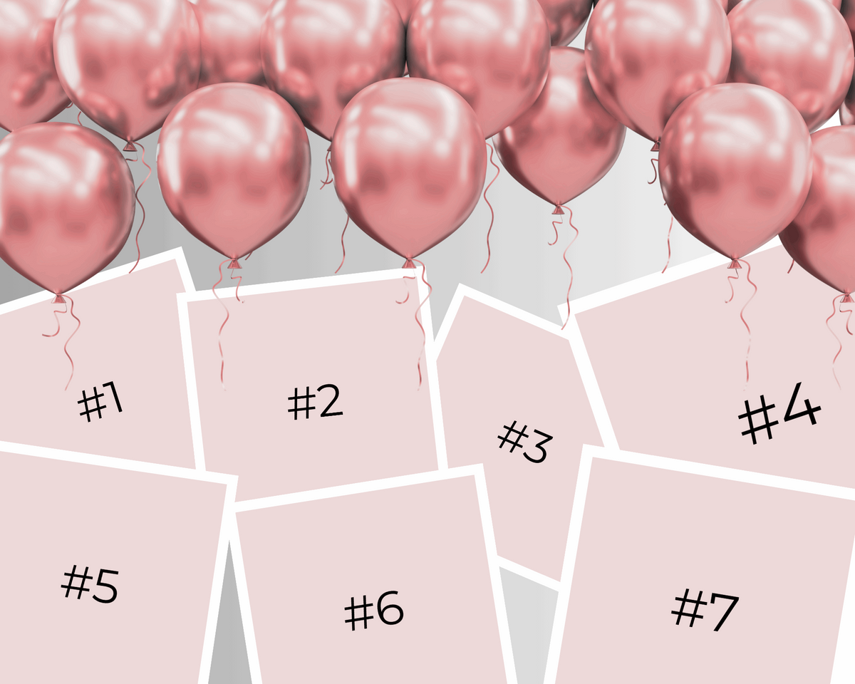 Rectangle Dailies® | The Pink Metallic Photo Collage
