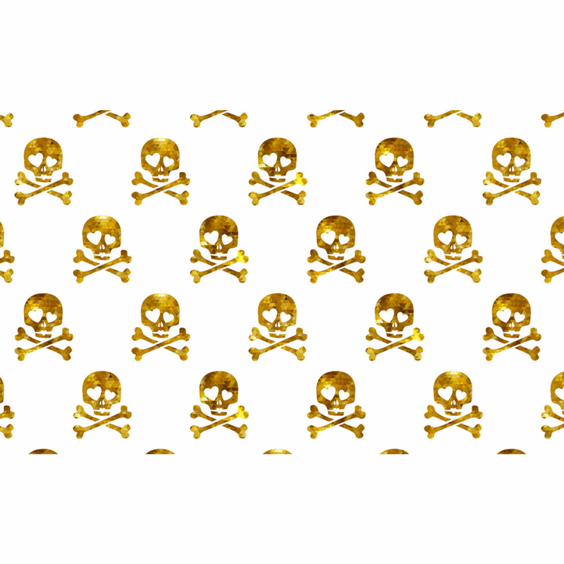 Vase Dailie Insert | Golden Skull - TingeDaily