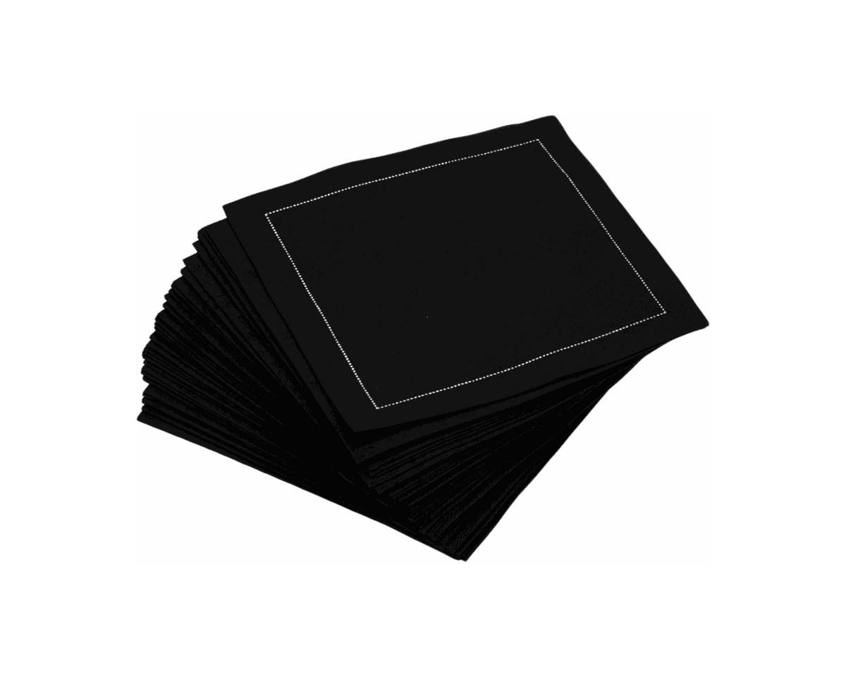 Cocktail Napkins | Black