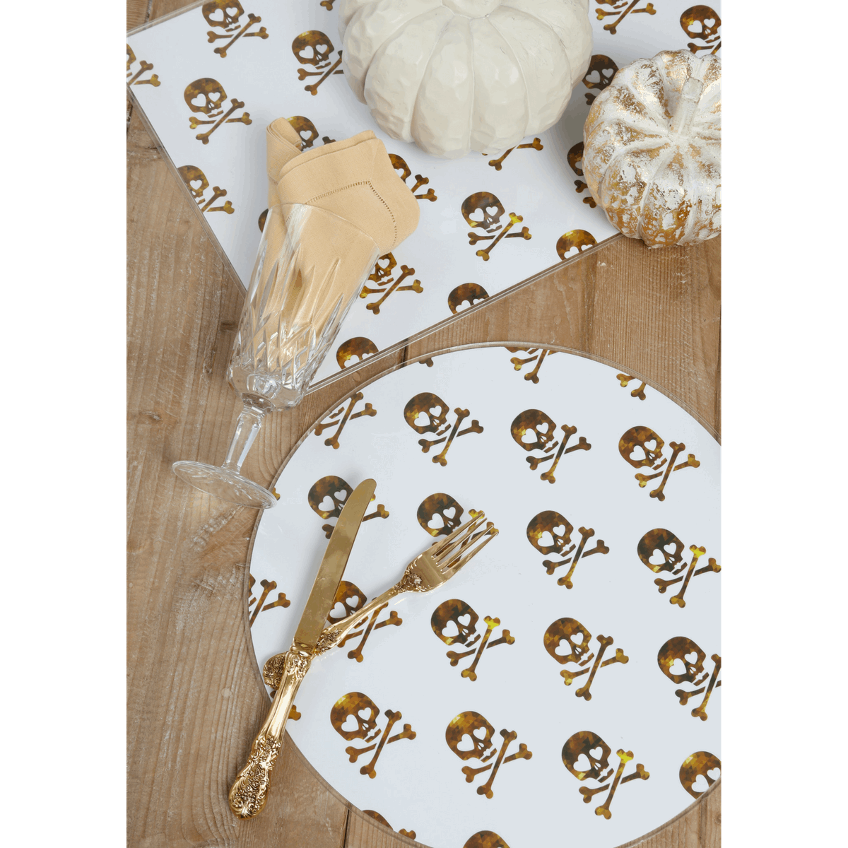 Rectangle Dailies® | Golden Skull (2-Pack) - TingeDaily