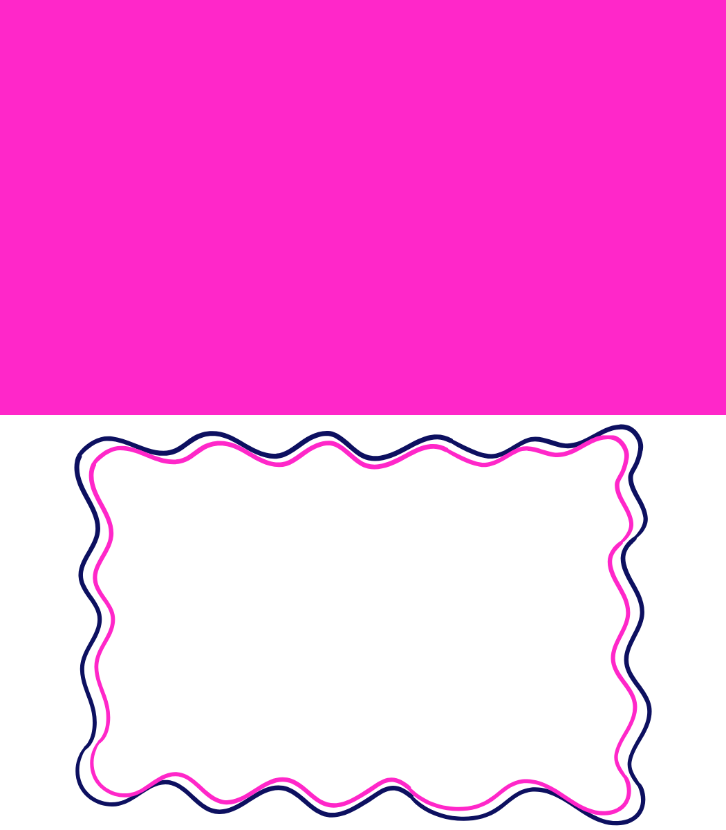Place Cards | Hot Pink & Navy