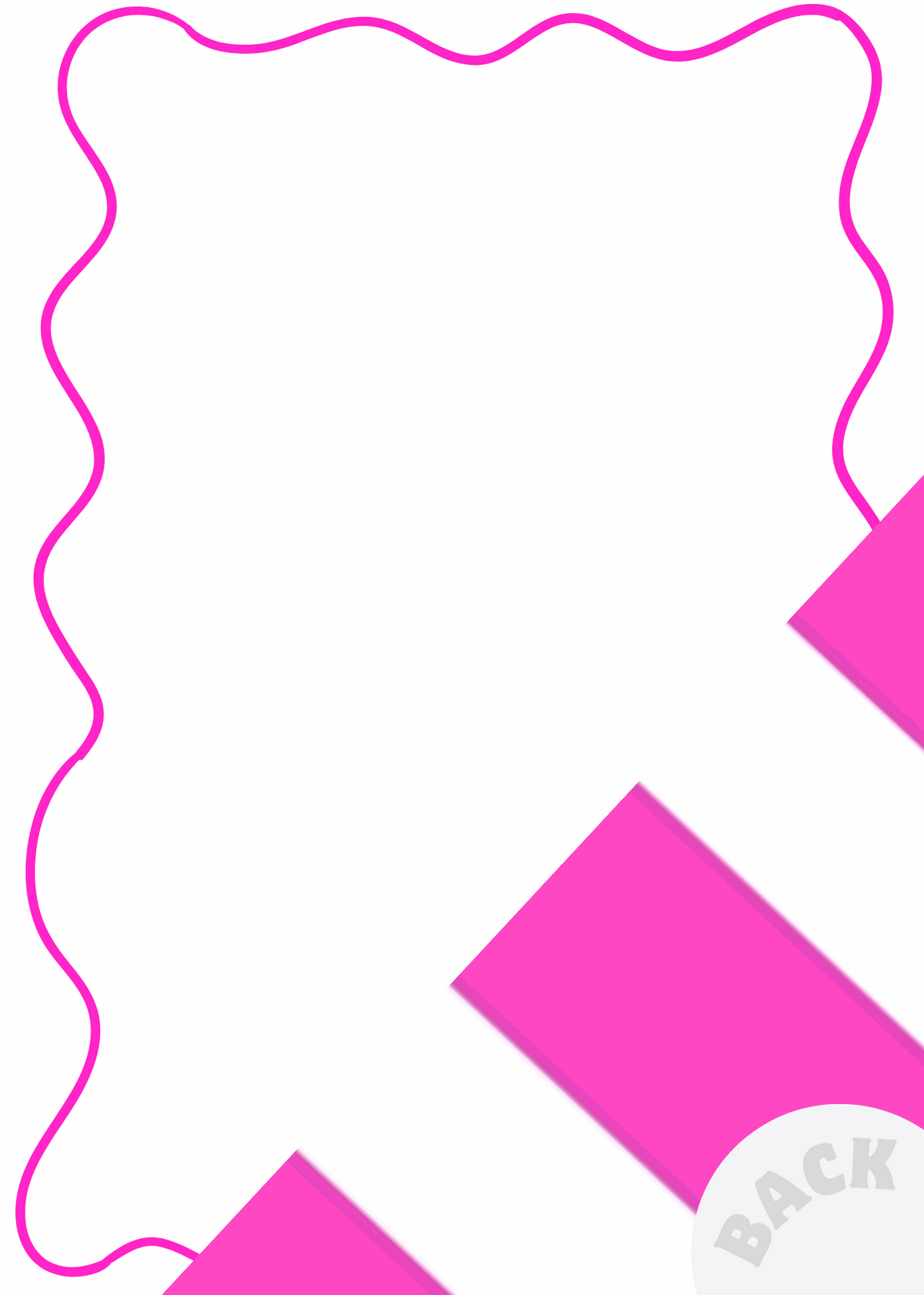 Menu Card | Pink Cabana