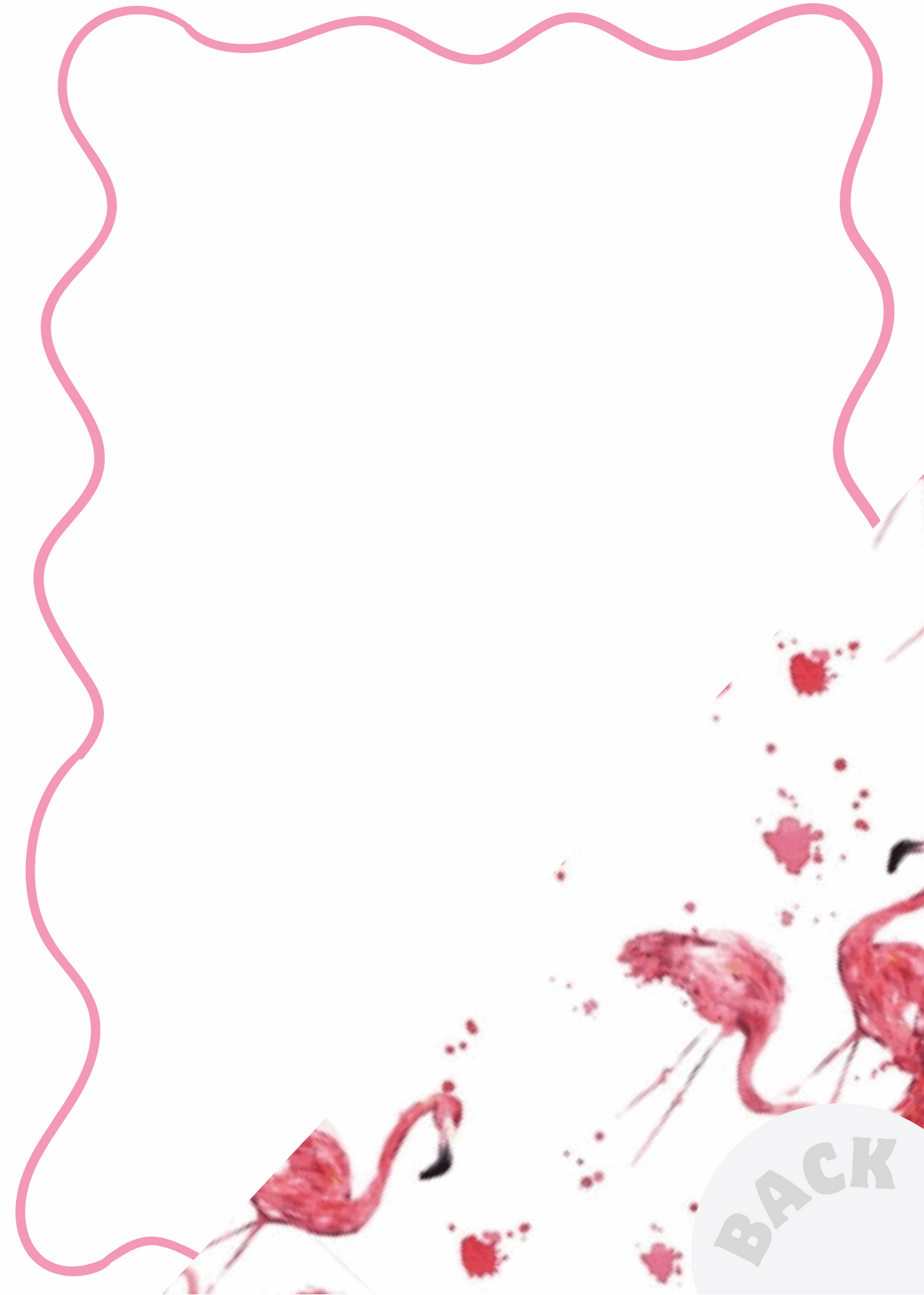 Menu Card | Flamingos