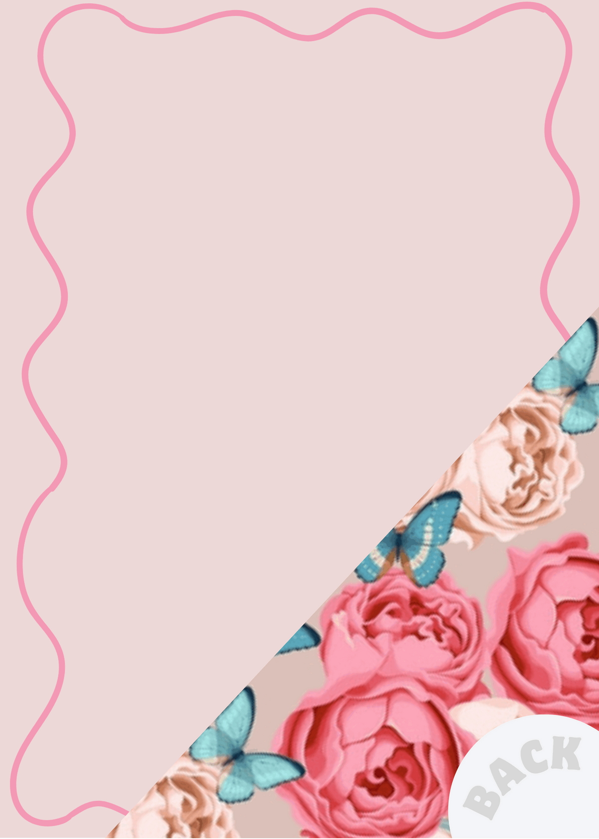 Menu Card | Peonies