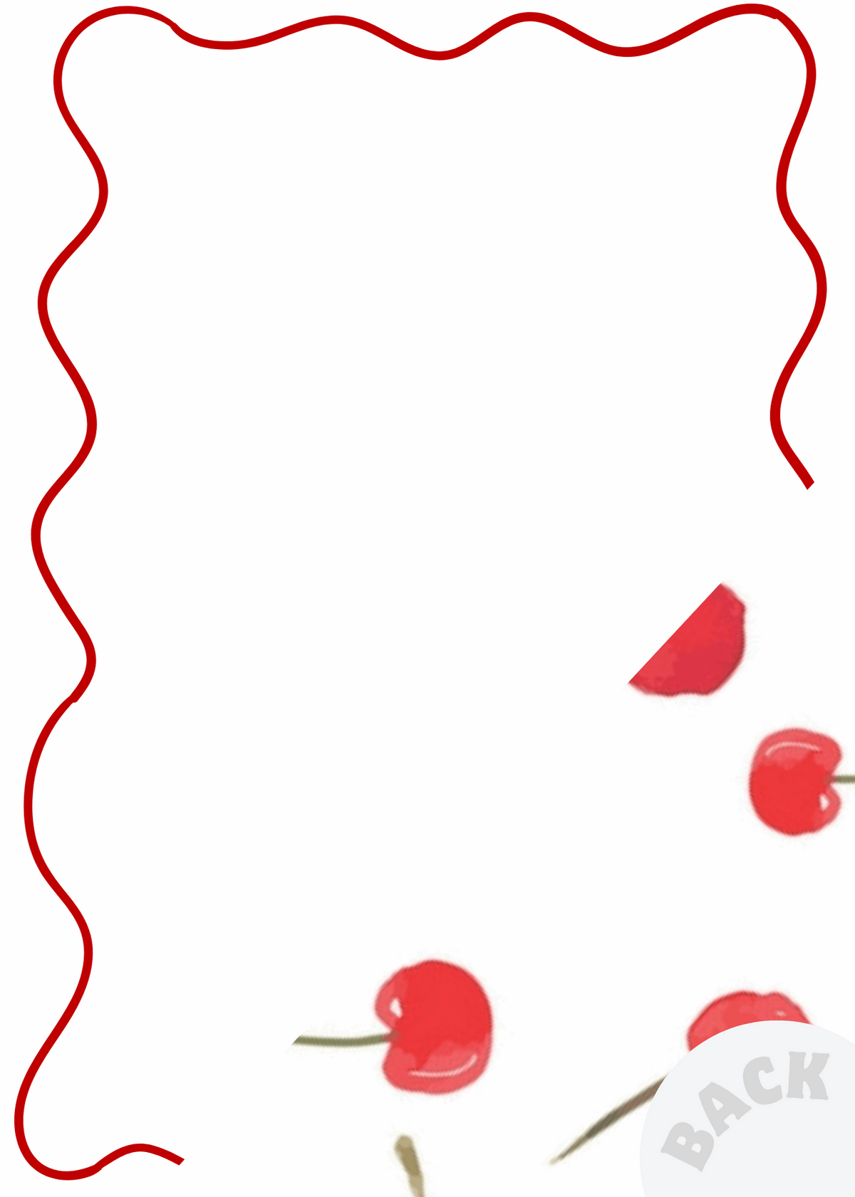 Menu Card | Cherries