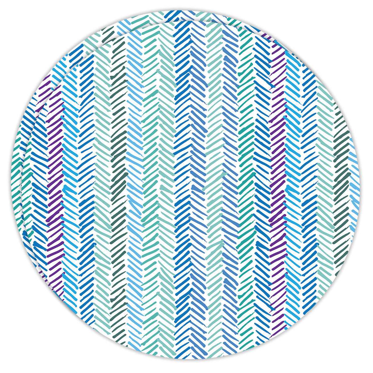 Round Dailies® | Aqua Herringbone (2-Pack) - TingeDaily
