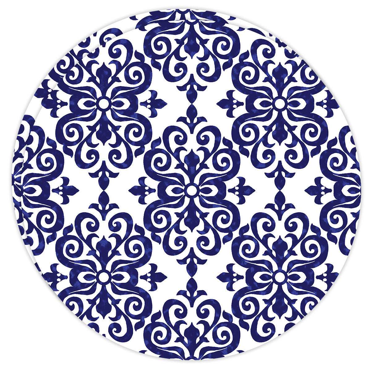Round Dailies® | Navy Damask (2-Pack) - TingeDaily