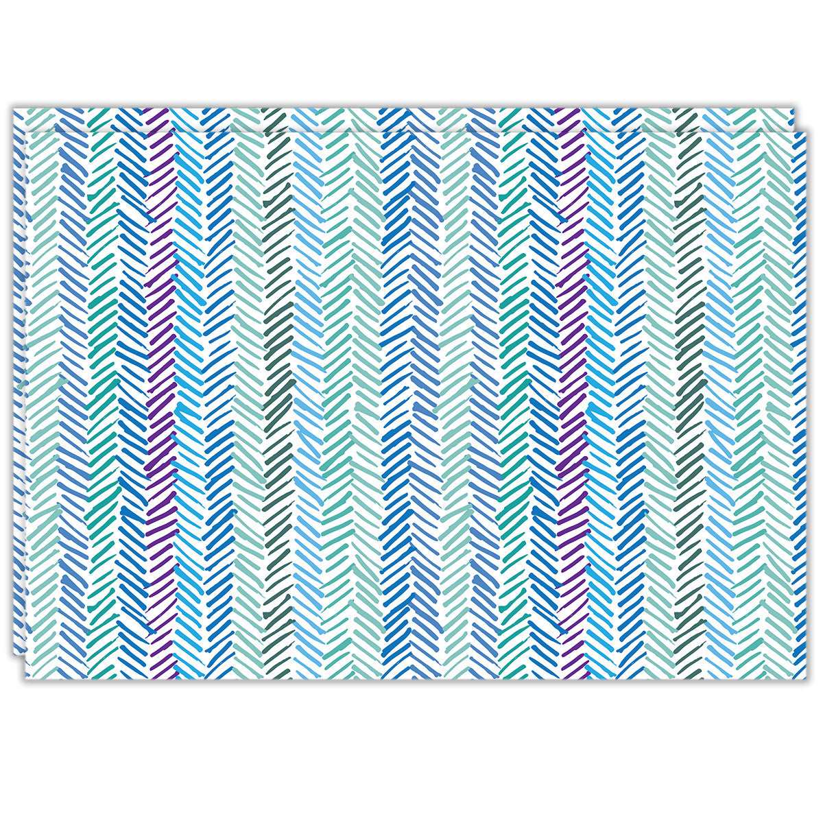 Rectangle Dailies® | Aqua Herringbone (2-Pack) - TingeDaily
