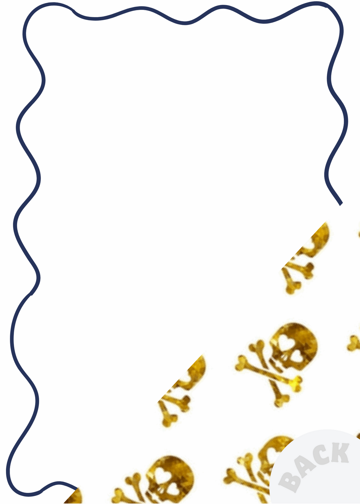 Menu Card | Navy Skulls