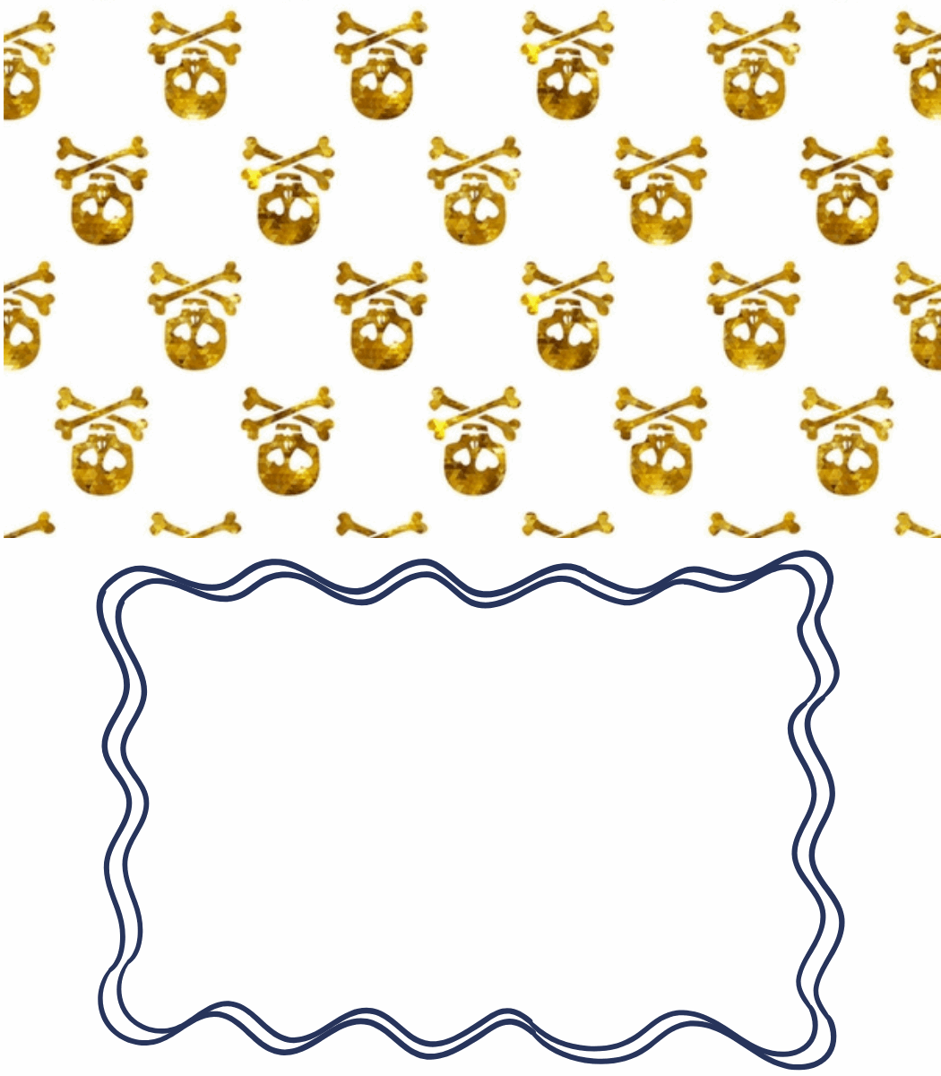 Place Cards | Golden Skulls