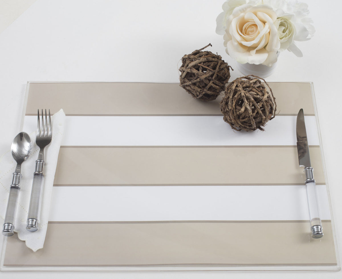 Rectangle Dailies® | Neutral Cabana Stripe (2-Pack) - TingeDaily
