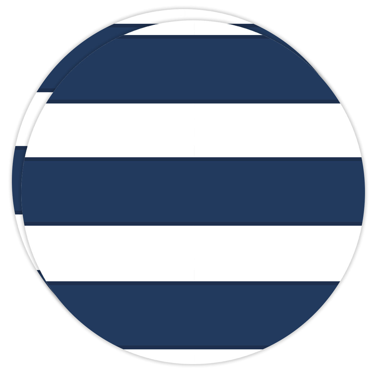 Round Dailies® | Navy Cabana Stripe (2-Pack) - TingeDaily