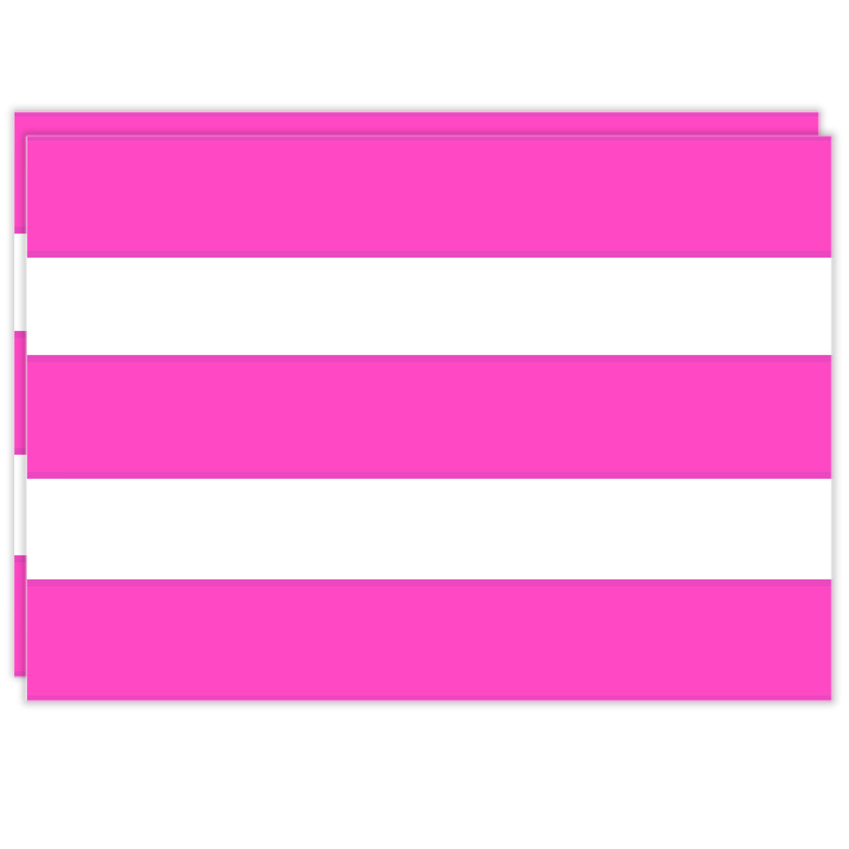 Rectangle Dailies® | Pink Cabana Stripe (2-Pack) - TingeDaily