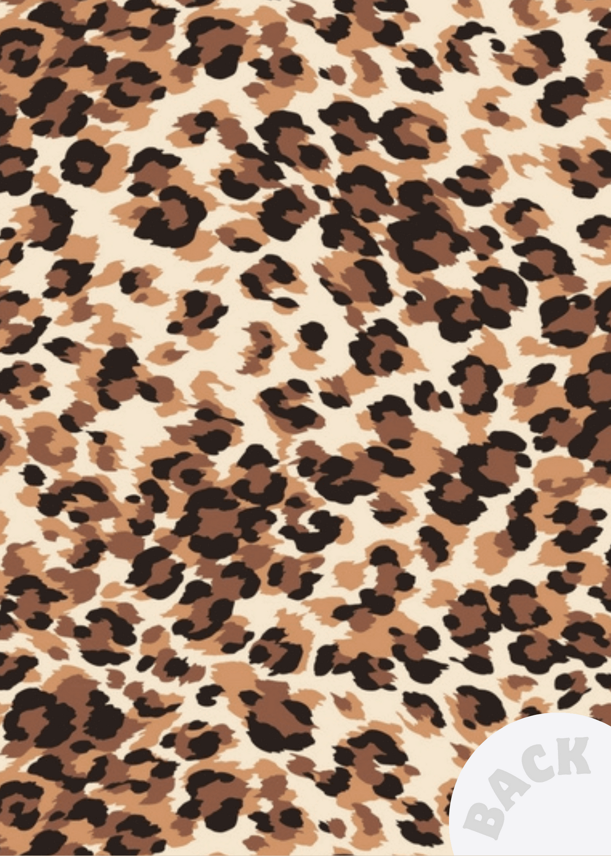 Menu Card | Orange Cheetah