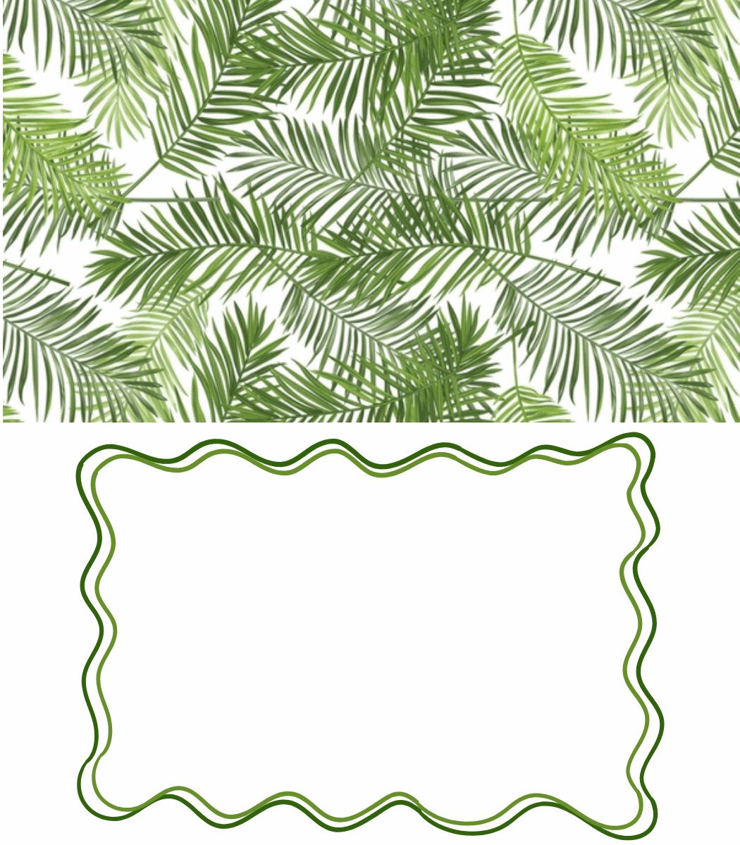 Place Cards | Tropical Palms