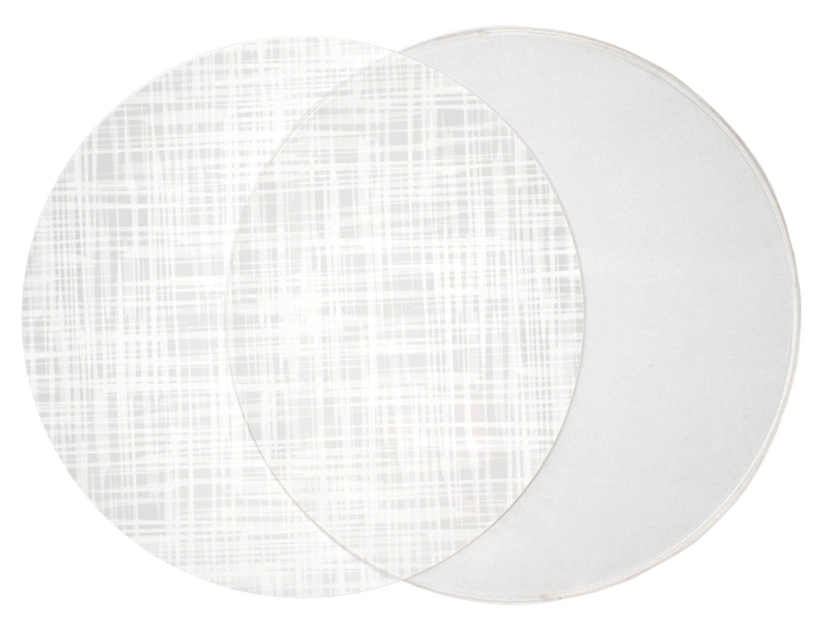 Round Dailies® | White Crosshatch (2-Pack) - TingeDaily