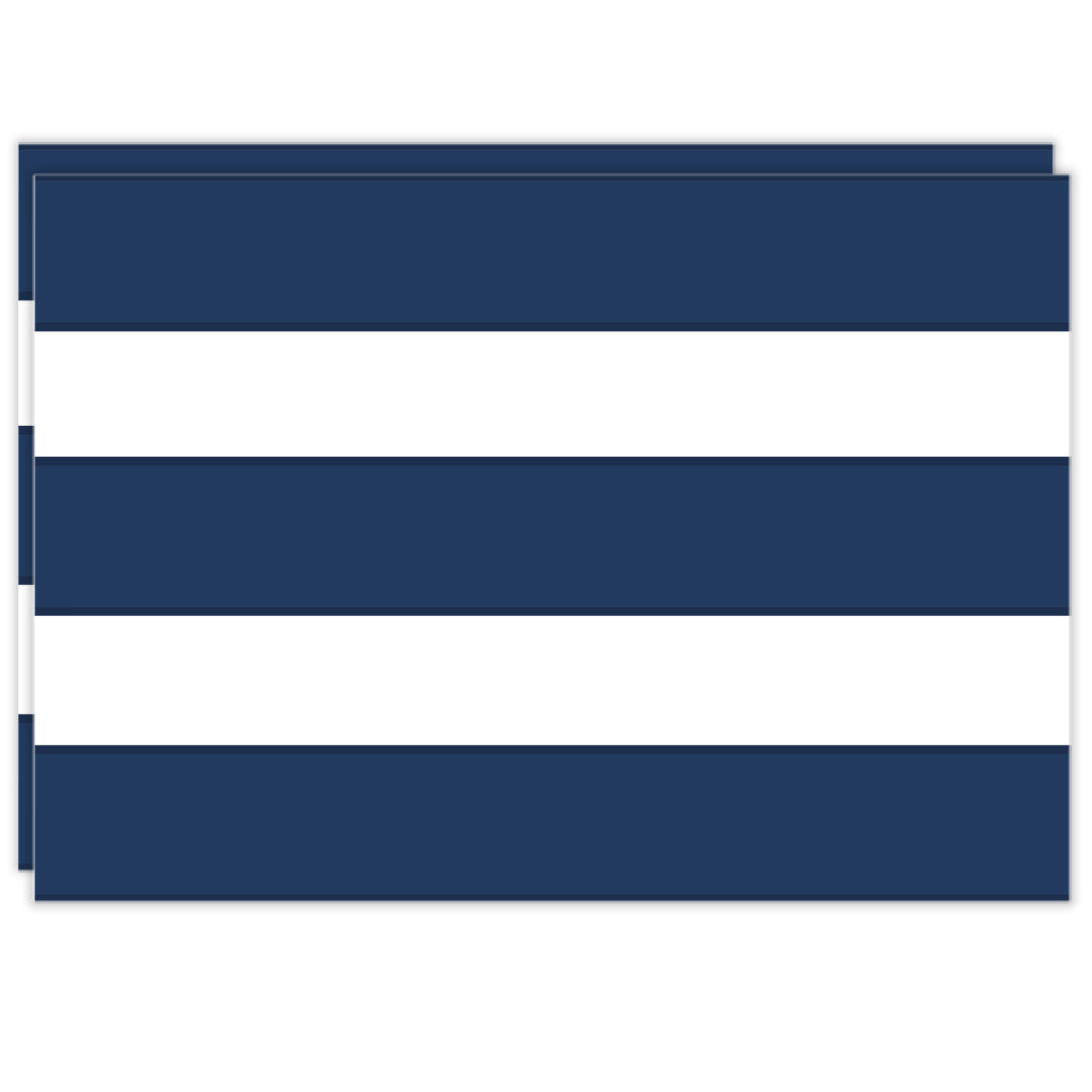 Rectangle Dailies® | Navy Cabana Stripe (2-Pack) - TingeDaily